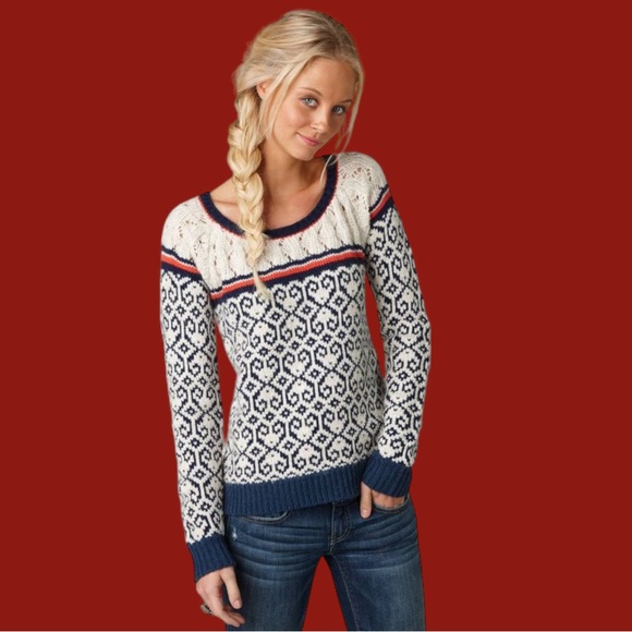 Y2K AEO Retro Fair Isle Sweater - Picture 2 of 6